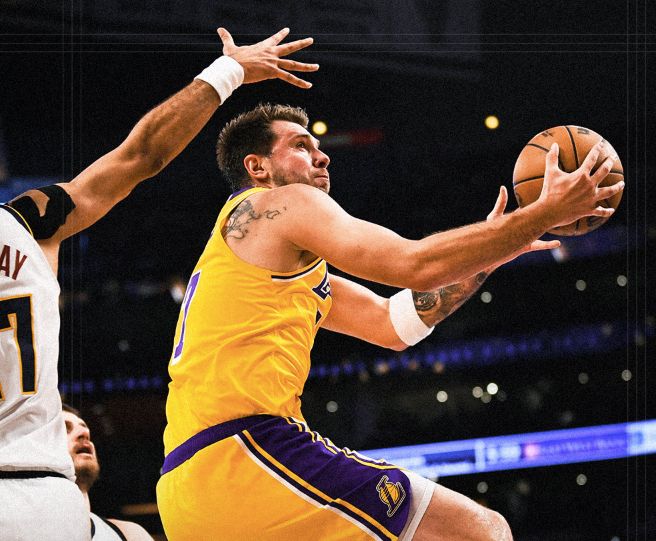 湖人开局三分雨压制掘金 东契奇约基奇激烈对决