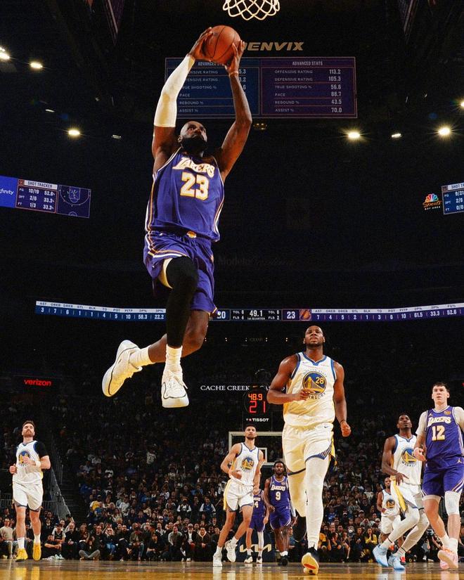 詹姆斯复出率队逆转勇士 父子联手助湖人稳住西